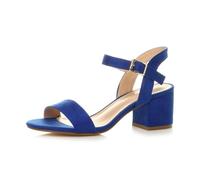 AJVANI Womenlow block heel peep toe ankle strap strappy party sandals size 8 41