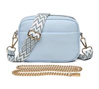 AJVANI Women's Canvas Strap Shoulder Handheld Cross Body Bag in Baby Blue
