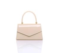 AJVANI Women's Evening Smart Casual Top Handle Envelope Bag in Nude