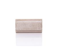 AJVANI Women's Glitter Sparkly Evening Party Clutch Bag in Rose Gold