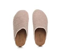 AJVANI Womens ladies flat comfort fleece footbed slippers grip sole indoor mules size