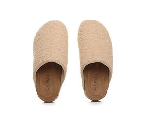 AJVANI Womens ladies flat comfort footbed slippers grip sole indoor mules size 4 37