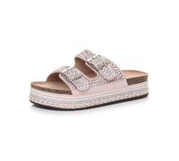 AJVANI Womens ladies flat diamante sparkly slides platform footbed sandals size 4 37