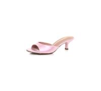 AJVANI Womens ladies low heel open back peep toe mules sandals size