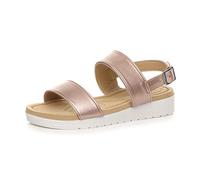 AJVANI Womens ladies low wedge heel slingback buckle strappy flatform sandals size 9 42
