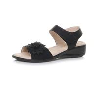 AJVANI Womens ladies low wedge heel touch close flower padded comfort sandals size