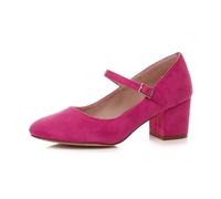 AJVANI Womens Ladies mid Block Heel Strap Work Evening Party Mary Jane Court Shoes Size 8 41