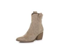 AJVANI Womens ladies mid cuban heel pointed toe western cowboy ankle boots size 3 36