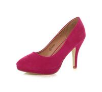 AJVANI Womens Ladies mid high Heel Platform Party Work Evening Party Prom Wedding Bridal Court Shoes Pumps Size.