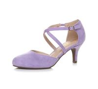 AJVANI Womens Ladies mid high Heel Strappy Crossover Wedding Evening Sandals Shoes Size