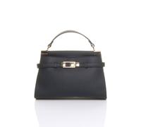 AJVANI Women's Satchel Top Handle Mini Tote Grab Bag in Black