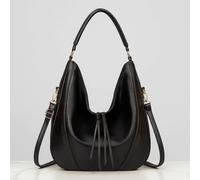 AJVANI Women's Shoulder Underarm Large Hobo Tote Bag in Black