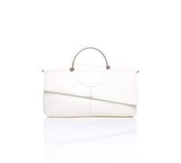 AJVANI Women's Snake Smart Casual Shoulder Strap Envelope Bag in White
