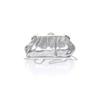 AJVANI Women's Sparkly Sequin Party Evening Sequin Clutch Bag in Silver