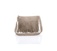 AJVANI Women's Tassel Western Fringed Shoulder Bag in Light Beige