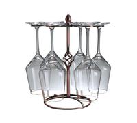 AJYBYUKJ Classic Elegant Tabletop Wine Cup, Holder Storage Freestanding stemware Rack Display Holder, Upside Down Hanging Cup Organizer Display Drying Rack Stand,O Beauty Comes