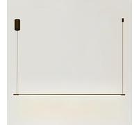 AJYBYUKJ Modern Minimalist Linear LED Pendant Light - Sleek Decorative Lighting for Kitchen Island, Dining Room, Office, Restaurant & Retail Spaces - Energy Efficient & Stylish Design Beauty Comes