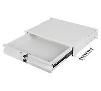 AK-2001-S Drawer 2U grey screw Standard: 19" 90kg Y: 88mm X: 360mm LANBERG