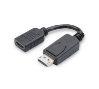Digitus Adapter Cable AK-340400-001-S 0.15m DisplayPort 1.1a Male to HDMI Type A Female Black