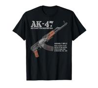 AK-47 Assault Rifle Russian AK Kalashnikov Cutaway Chart T-Shirt