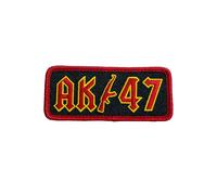 Ak-47 Hook and Loop Patches, 1 Pcs Funny Meme Embroidered Patches, Tactical Military Morale Patch with Hook Fastener Backing, Cute Applique Accessories for Backpacks, Vests, Jackets, Jeans, Hats