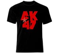 AK-47 Kalashnikov Blueprint USSR Russia Soviet Union Mens T-Shirt Size XL Black