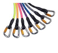 AK-9 Carabiner Clip Lead with Soft Ribbed Handle | 120cm Long | Strong Climbing Training Style Carabiner Clip with Spring Lock | Ideal for Rough Pulling Dogs Grey