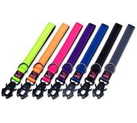 AK-9 Short Traffic Control Lead with a Soft Padded Neoprene lined handle 36cm / 14.2 inch with our Unique 360 degree Frog Clip with Quick Release GREY
