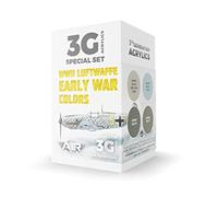 AK Acrylics 3Gen Aircraft Set AK11716 WWII Luftwaffe Early War Colors Set 3G (4x17ml)