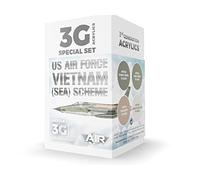 AK Acrylics 3Gen Aircraft Set AK11748 US Air Force South East Asia (SEA) Scheme Set 3G (4x17ml)