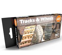 AK Acrylics 3Gen AVF Set AK11672 Tracks and Wheels (6x17ml)