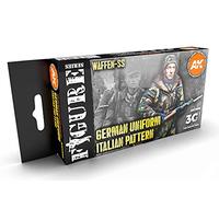 AK Acrylics 3Gen AVF Set AK11681 WWII German Italian Camouflage (6x17ml)