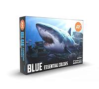 AK Acrylics 3Gen Set AK11618 Blue Essential Colors 3GEN Set (6x17ml)