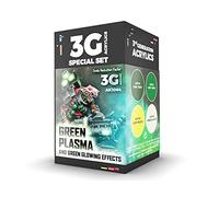 AK Acrylics 3Gen WARGAME SET AK1064 GREEN PLASMA AND GLOWING EFFECT (4 x 17 ml)