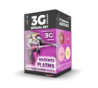 AK Interactive Acrylic Paint Set 3Gen WARGAME AK1068 Magenta Plasma & Glowing EFFE (4x17ml)