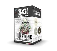 AK Interactive Acrylic Paint Set 3Gen WARGAME AK1074 Stone and Rock Effects 4x17ml