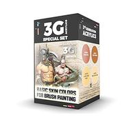 AK Acrylics 3Gen WARGAME Set AK1075 Basic Skin Colors (4x17ml)