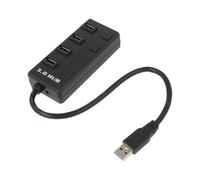 AK-AD-32 USB Adapter for Fast Ethernet with USB Hub USB 3.0 0.15m AKYGA
