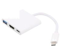 AK-AD-57 adapter USB 3.0, USB 3.1 nickel-plated 0.2 m color: silver AKYGA