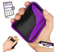 AK ALPHAKRAFT 1 Pair Weight Training Grip Pads - Premium Neoprene Grip Pads, Non-Slip Grip Aids for Strength Training, Hand Protection Gym, Alternative for Training Gloves, Includes Training Plan