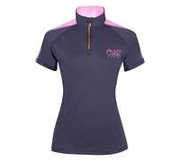 AK Aslan Short Sleeve Horse Riding Base Layer AKRS-6062 (as8, Alpha, xx_s, Regular, Regular, Navy/Pink)