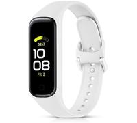 AK Bands Compatible with Samsung Galaxy Fit 2 Band Women Men, Soft Classic Adjustable Replacement Sport Strap for Galaxy Fit 2 SM-R220 Smartwatch (White)