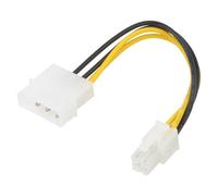 AK-CA-12 cable: supply ATX P4 female, Molex male 0.15 m AKYGA