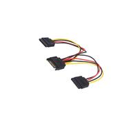 AK-CA-31 cable: SATA SATA male, SATA female x2 0.15m AKYGA