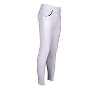 AK Cedar Pull on Horse Riding Breeches/Tights/Leggings/with Full seat Silicon Grip AKRS 6060 (UK, Alpha, L, Regular, Regular, White)