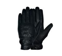 AK Classic Real Soft Touch Full Grain Leather Horse Ridding Gloves AKRS-8045 (Black, S)