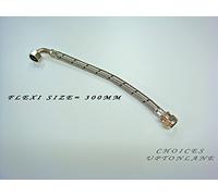 AK FLEXIBLE TAP CONNECTOR 15MM COMPRESSION X 1/2" BSP ELBOW IN LENGTHS (150MM / 300MM) (FLEXI SIZE=300MM)