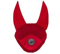 AK Fly Hood for Horses - Soft Lycra Ears, Close-Knit Crochet, Comfortable Fit - Equestrian Ear Bonnet for Sport Horses AKRS-6069-01 (Red, X-FULL / (XL))