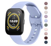 AK for Amazfit Bip 6/5 Watch Band, Amazfit GTR 4/3 Pro / 3 / 2e / 2 / GTR 47mm Smart Watch, 22mm Soft Silicone Sport Strap Compatible with Bip 6/5 GTR 4 Bands Women Men (Sky Blue)