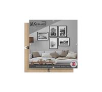 Ak Frames 11X11 Frameless Clip Frame With Shatter-Resistant Perspex - Clip Photo Frame For Prints, Photos And Wall Art